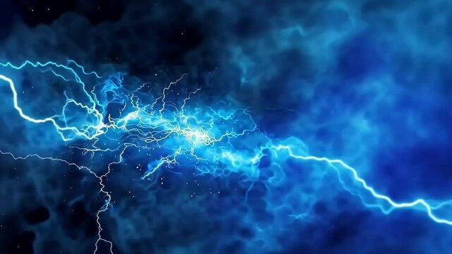 blue lightening dark erie background