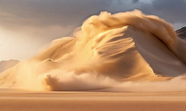 sandstorm in the desert