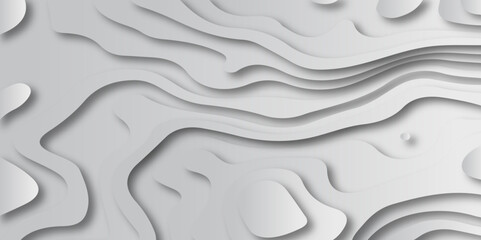 3d render, abstract white paper background, layers, flat structures. abstract Background with lines Modern white carve wave line abstract luxury 3d papercut background. Abstract background. Papercut b