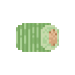 lemper lezat makanan Indonesia pixel art
