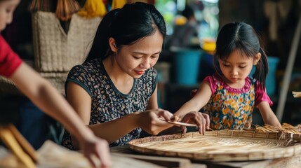 A workshop on cultural heritage and traditional crafts, focusing on skills passed down through generations.