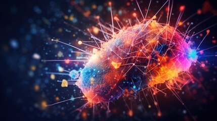 Microscopic World: A Colorful and Detailed Exploration of a Cell