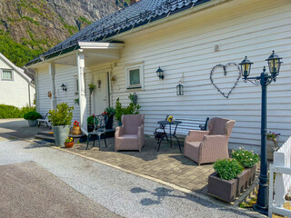 Das schöne Städtchen Solvorn am Sognefjord in Norwegen © Harald Tedesco