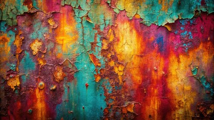 Obraz premium Explore this gritty metal background with scratches and cracks, showcasing a distressed finish, perfect for adding depth and character to your design projects and visual art.