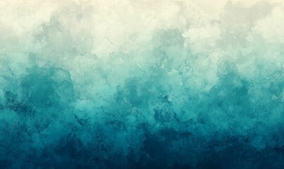 Obraz premium Abstract teal and white gradient background.