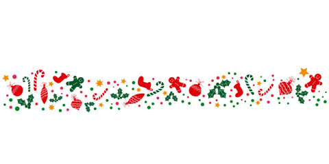 Naklejka premium Christmas ornament decoration illustration. Merry Christmas decorative background. Vector illustration.