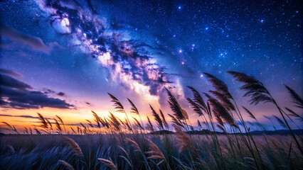 sunset over grass. sky, sunset, sun, clouds, nature, night, cloud, sunrise, landscape, light, orange, evening, blue, color, dusk, fire, aurora, water, beauty, abstract, beautiful, dark, silhouette, br