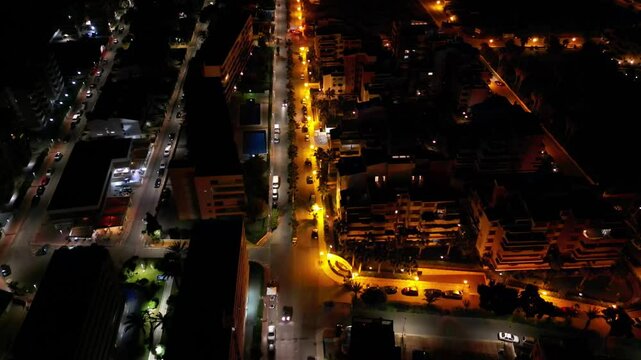  Punta Prima Torrevieja, Alicante, Night Aerial 
Rocio del Mar , Torrevieja at night Spain , orange light aerial