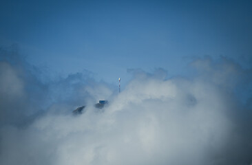 A tower in the clouds
