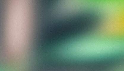 Smooth green blue gray color gradient grainy texture backdrop design, vibrant colors flow wave shaped noisy gradient, glowing bright web banner and poster