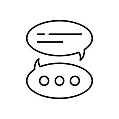 Chat Bubble  vector icons stock illustration