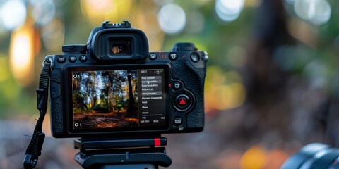 Viewfinder interface displaying camera settings.