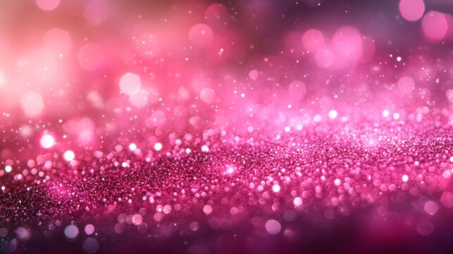 Pink Glamour Bokeh Background