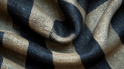 Fototapeta premium Burlap Fabric Closeup