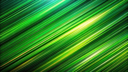 In a lively backdrop, green diagonal blurred lines give the illusion of movement and depth, adding vibrancy and dynamism to the overall artistic composition.