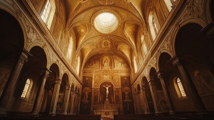 Obraz premium Majestic Cathedral Interior