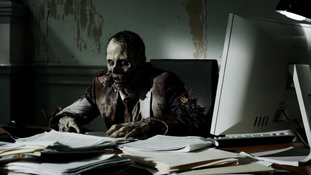 Zombie as an Office Worker