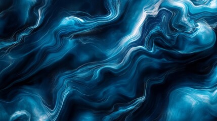 Obraz premium Abstract Blue and White Marble Texture