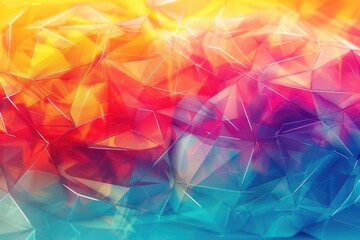 Abstract Background with Multicolored Glass Crystals