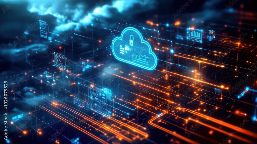 Poster Secure Cloud Network with Digital Data Connections