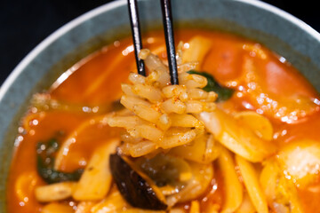 Jjampong, a Chinese noodle food