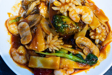 Palbochae, a sweet Chinese food