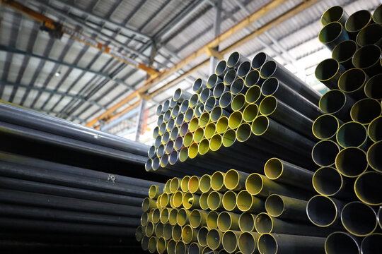 steel pipe product group square pipe Construction steel products such as black steel pipes, image ideas, examples of steel products.metal warehouse industry, 