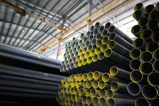 steel pipe product group square pipe Construction steel products such as black steel pipes, image ideas, examples of steel products.metal warehouse industry, 