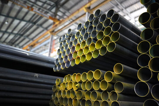 steel pipe product group square pipe Construction steel products such as black steel pipes, image ideas, examples of steel products.metal warehouse industry, 