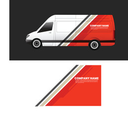vector design decal wrap body cargo van car © rina