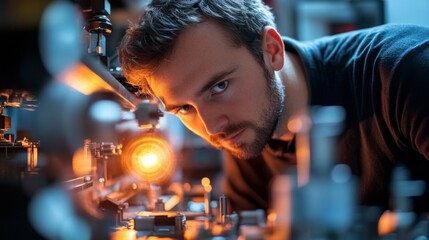 Young Engineer Working in Laboratory