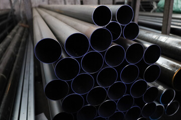 steel pipe product group square pipe Construction steel products such as black steel pipes, image...