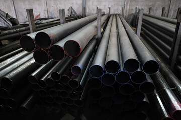 steel pipe product group square pipe Construction steel products such as black steel pipes, image...