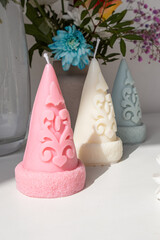 candles, candle, holiday, packaging, gift, decoration, wedding decor, decor, interior, spring, summer, pions, beauty, romance, flower, pink, bouquet, love, valentine, wedding, dolphin, kazakh style