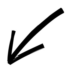 vector arrow hand drawn black and white