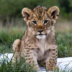 Obraz premium Lion cub wildlife