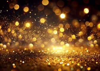 Gold Glitter Bokeh Background for Stunning Macro Photography