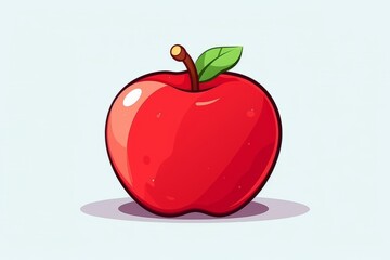 Cartoon Apples: Whimsical Fruit Illustrations, generative ai