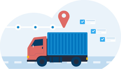 Transportation Vehicles for Smooth Logistics Operations. PNG illustration