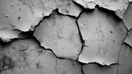 Obraz premium A close-up shot of dry, cracked earth.