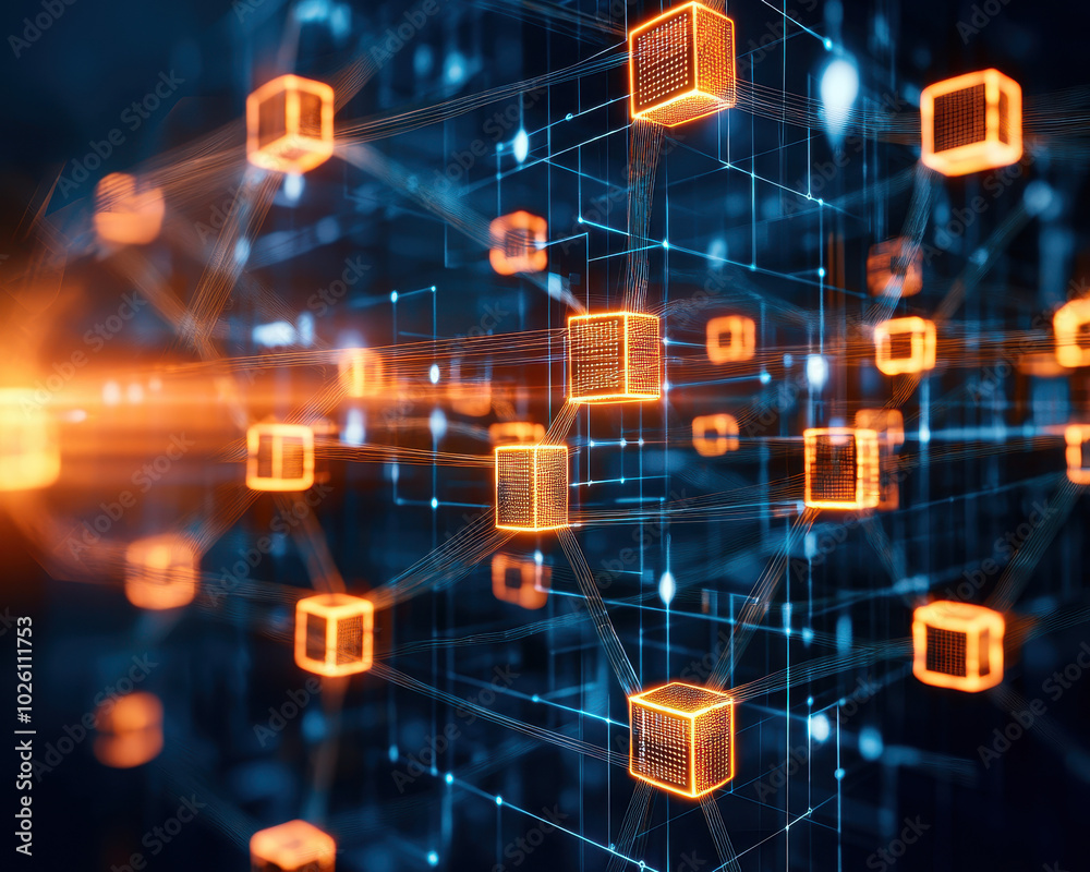 Aufkleber a team of auditors working with a blockchain ledger to verify the authenticity of transactions