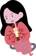 Kra - Sue evil spirit ghost character Thailand folk ghost cartoon illustration design for decorate halloween festival