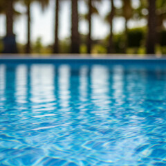 Blurred swimming pool 