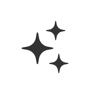Star sparcle flat vector icon