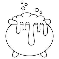 halloween poison pot illustration