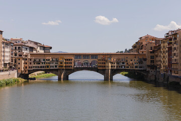 Obraz premium Ponte vecchio bridge florence italy