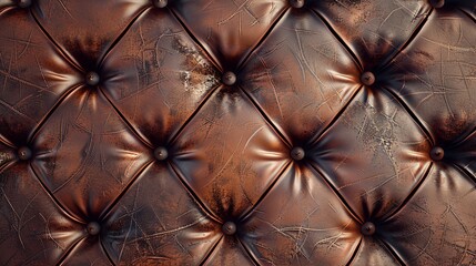 Fototapeta premium Brown leather textures background with side light