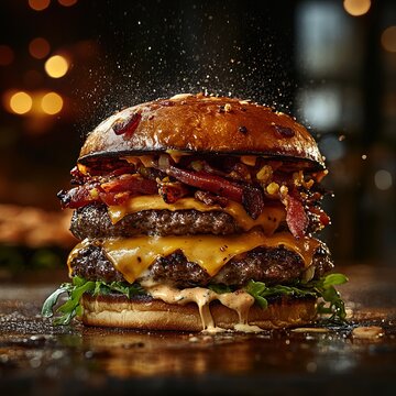 Gourmet Burger Perfection A Nikon Z9 Masterpiece