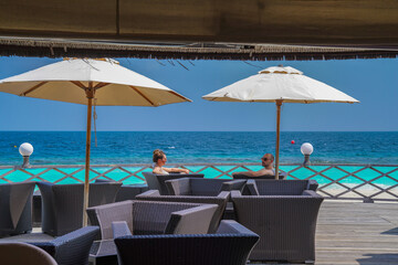 relax at maldives beach 