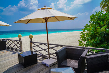 relax at maldives beach 